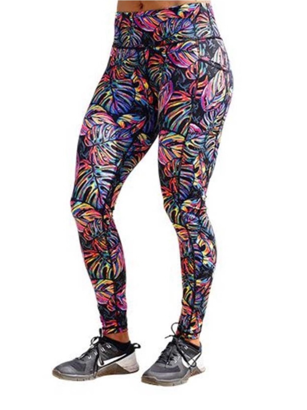 CVG Women's Tropic Like It's Hot Full Length Leggings with Pockets